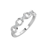Cable Chain Diamond Ring